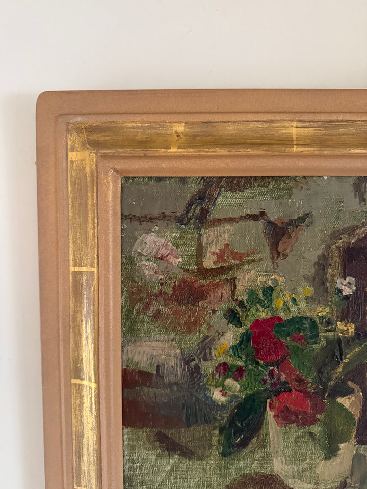 Still Life with Flowers and Frame