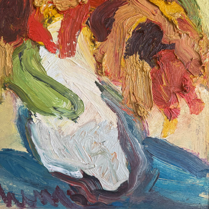 Flowers in a White Vase