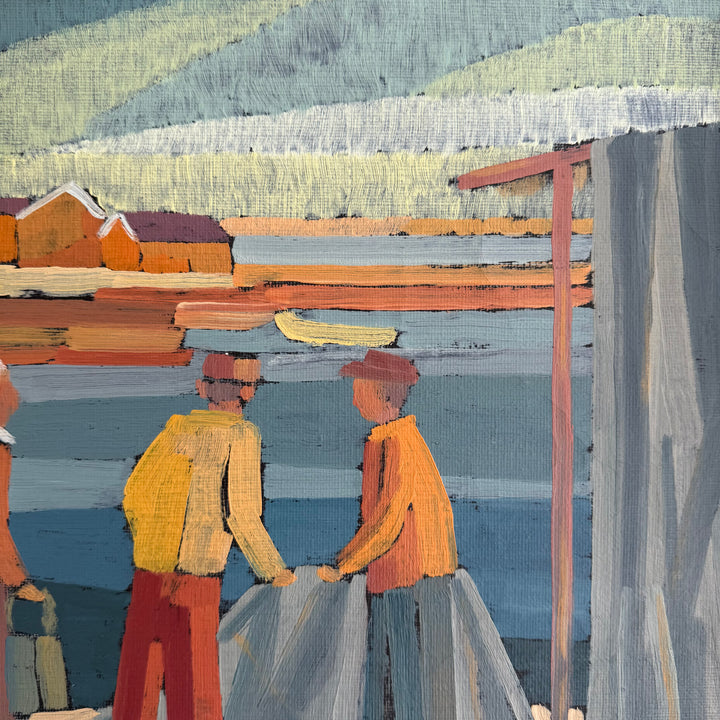 Conversation at the Fishing Port