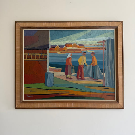 Conversation at the Fishing Port