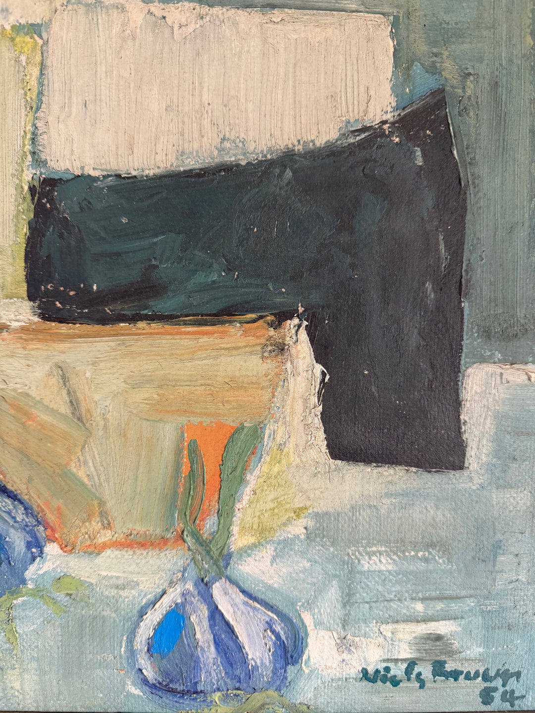 Still Life with Sprouting Onions