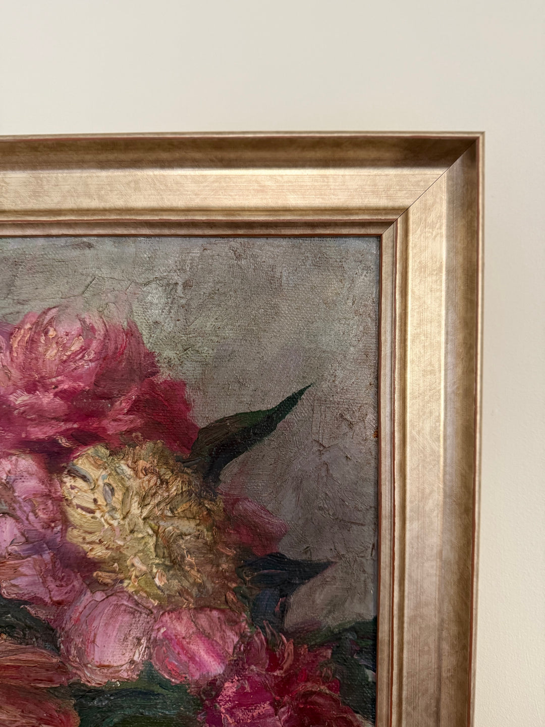 Pink Peonies in Black Vase