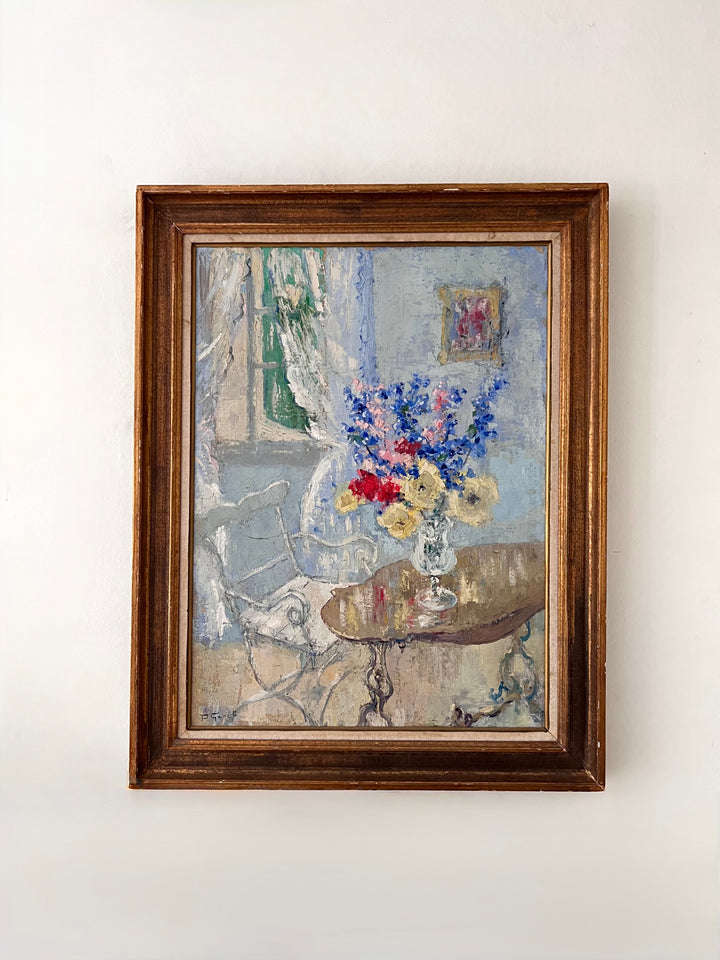Bouquet and Open Window