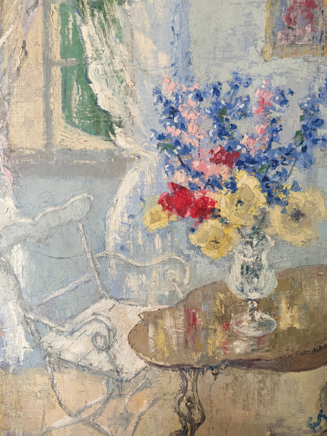 Bouquet and Open Window