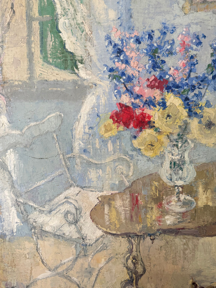 Bouquet and Open Window