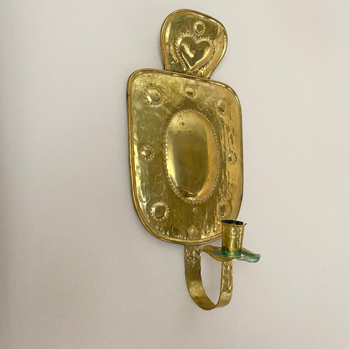 Swedish Mid-Century Brass Candle Sconces
