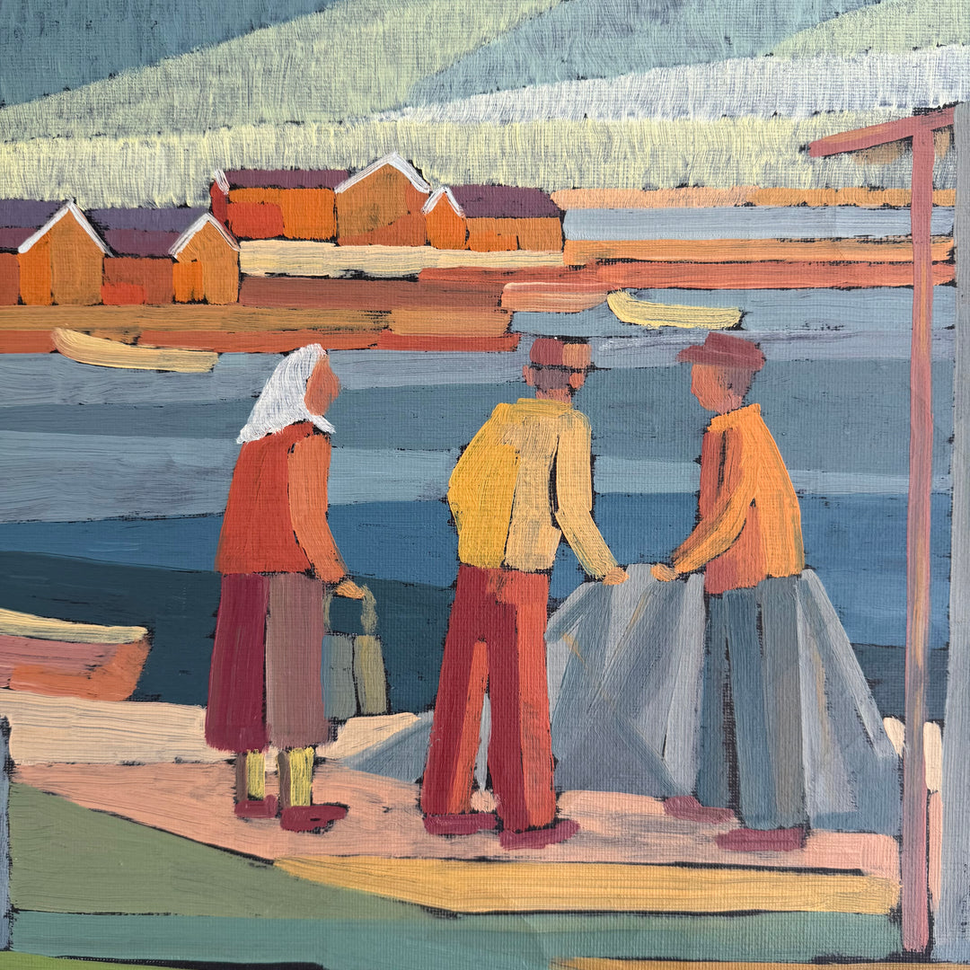 Conversation at the Fishing Port