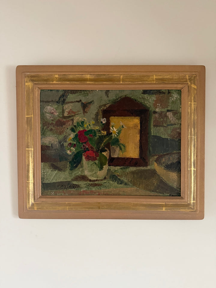 Still Life with Flowers and Frame