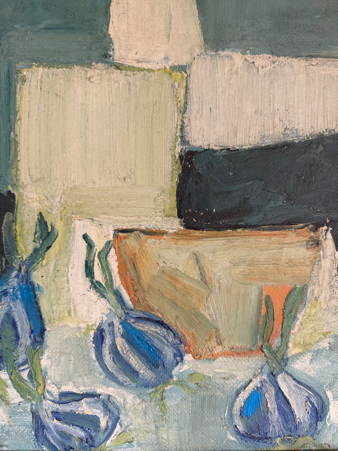 Still Life with Sprouting Onions