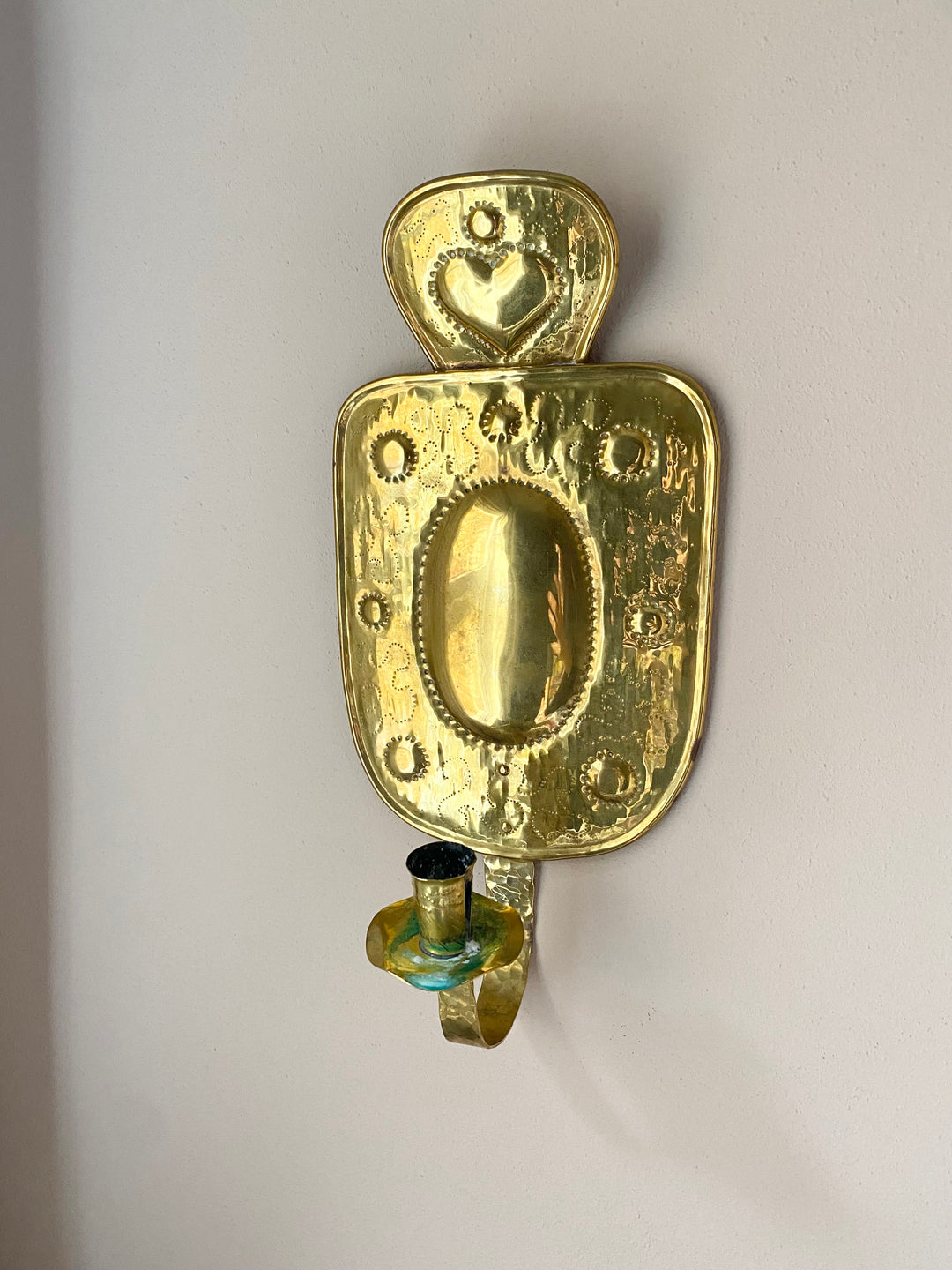 Swedish Mid-Century Brass Candle Sconces