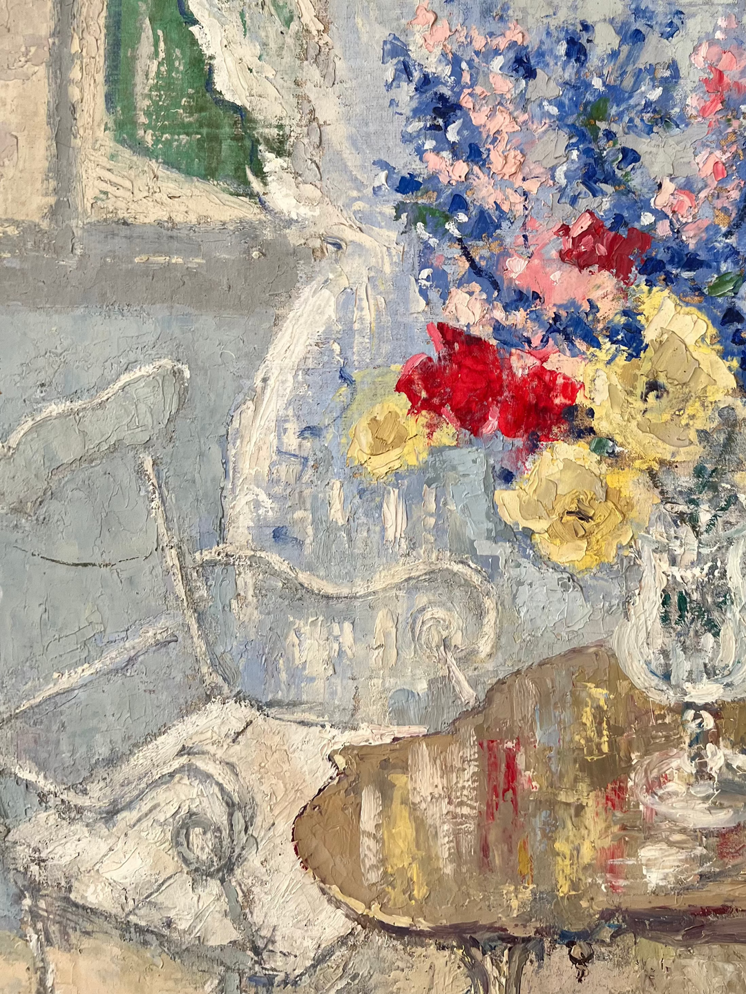 Bouquet and Open Window
