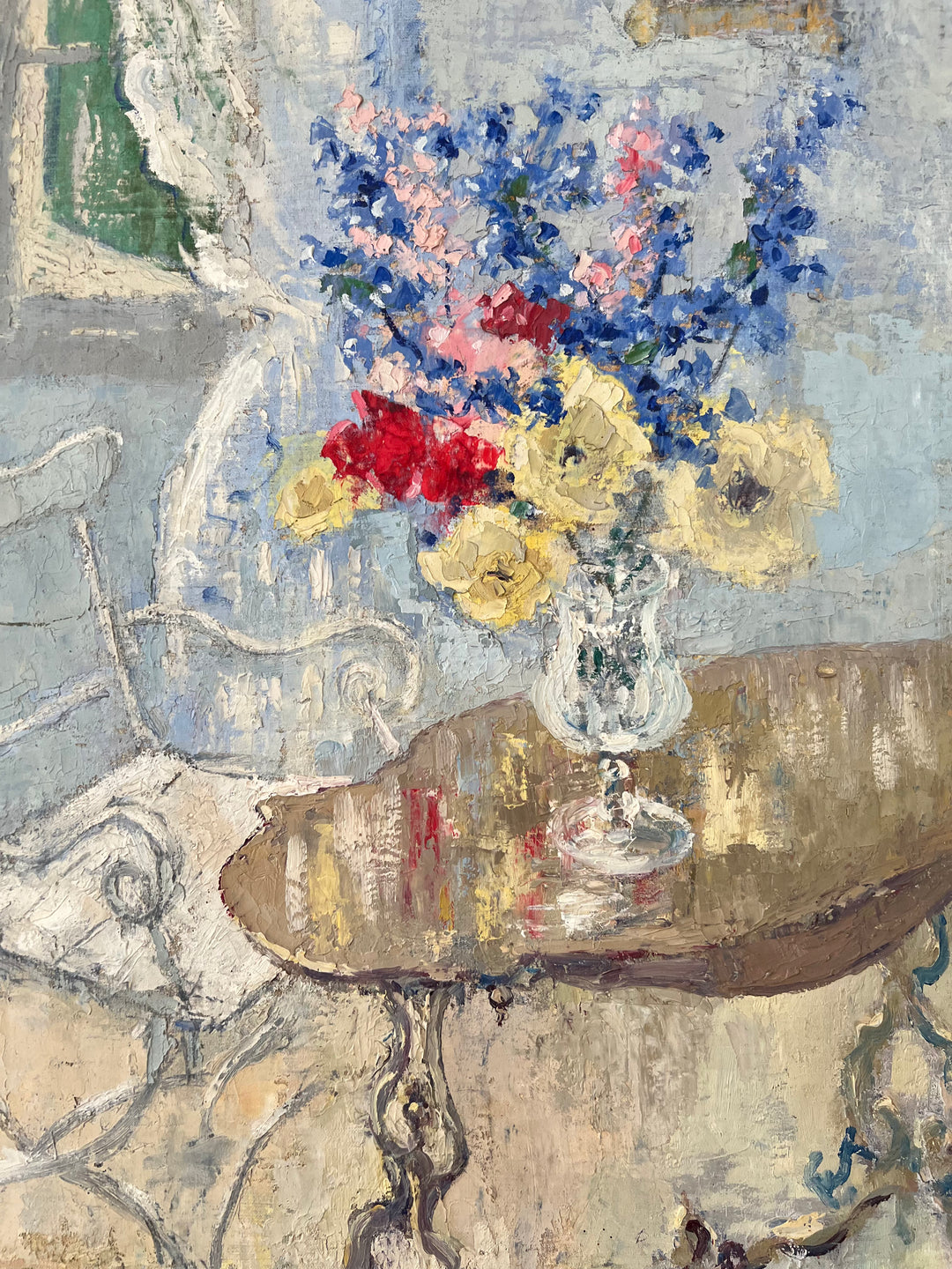 Bouquet and Open Window