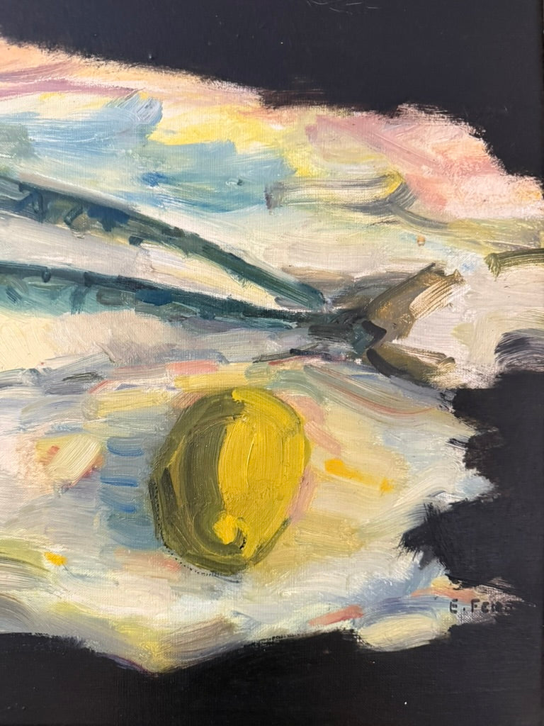 Still Life with Fish and Lemon