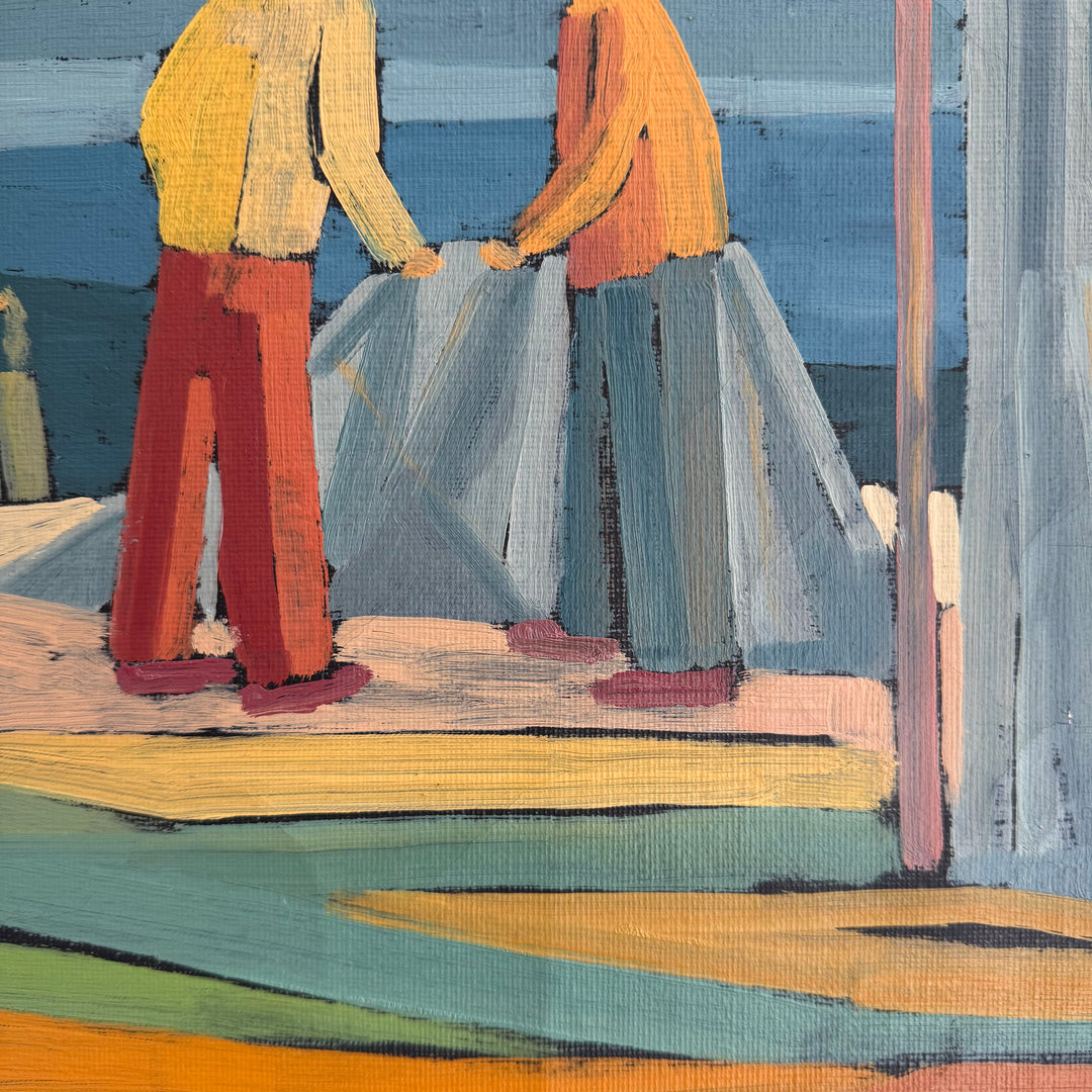 Conversation at the Fishing Port