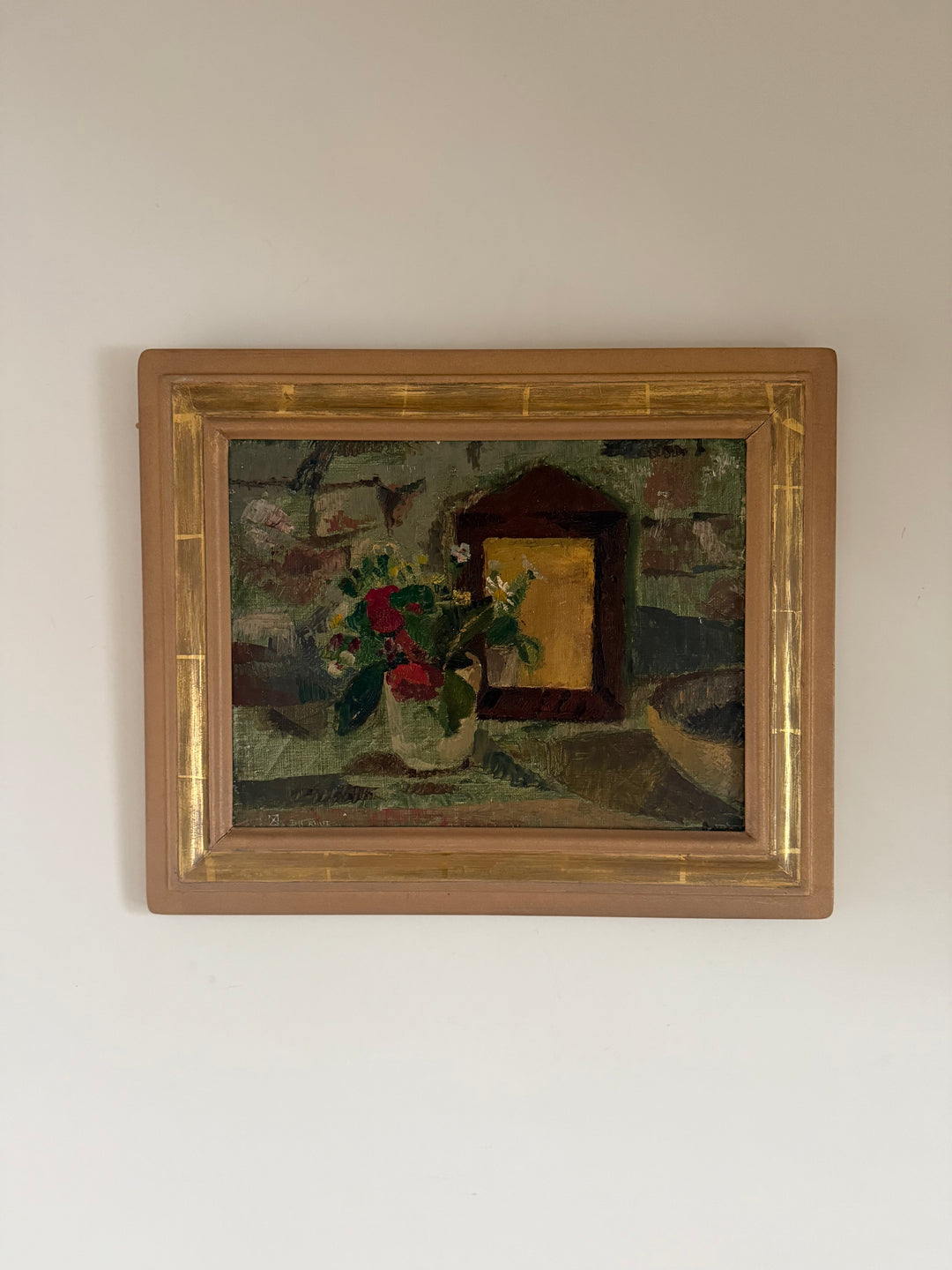 Still Life with Flowers and Frame