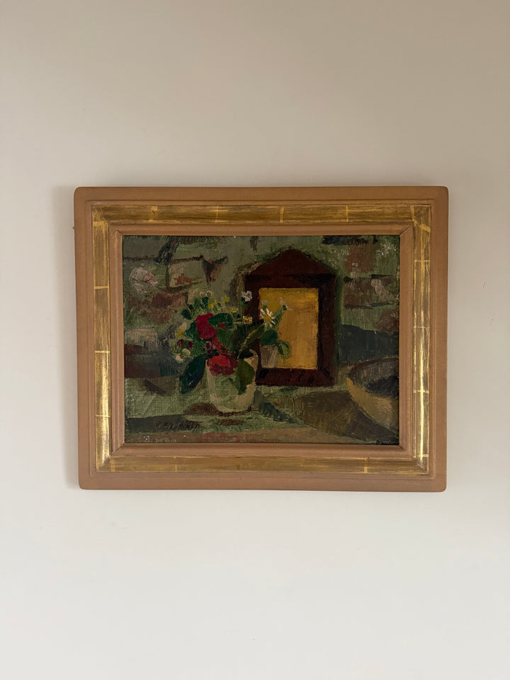 Still Life with Flowers and Frame