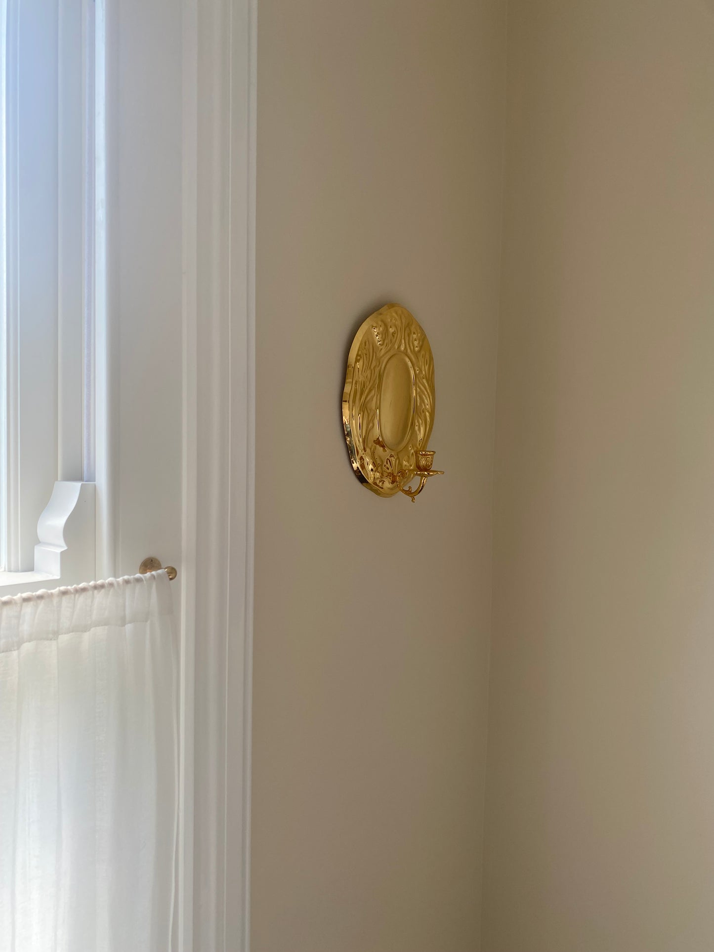 Pair of 24k Gold Plated Wall Sconces