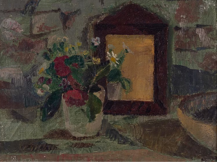 Still Life with Flowers and Frame