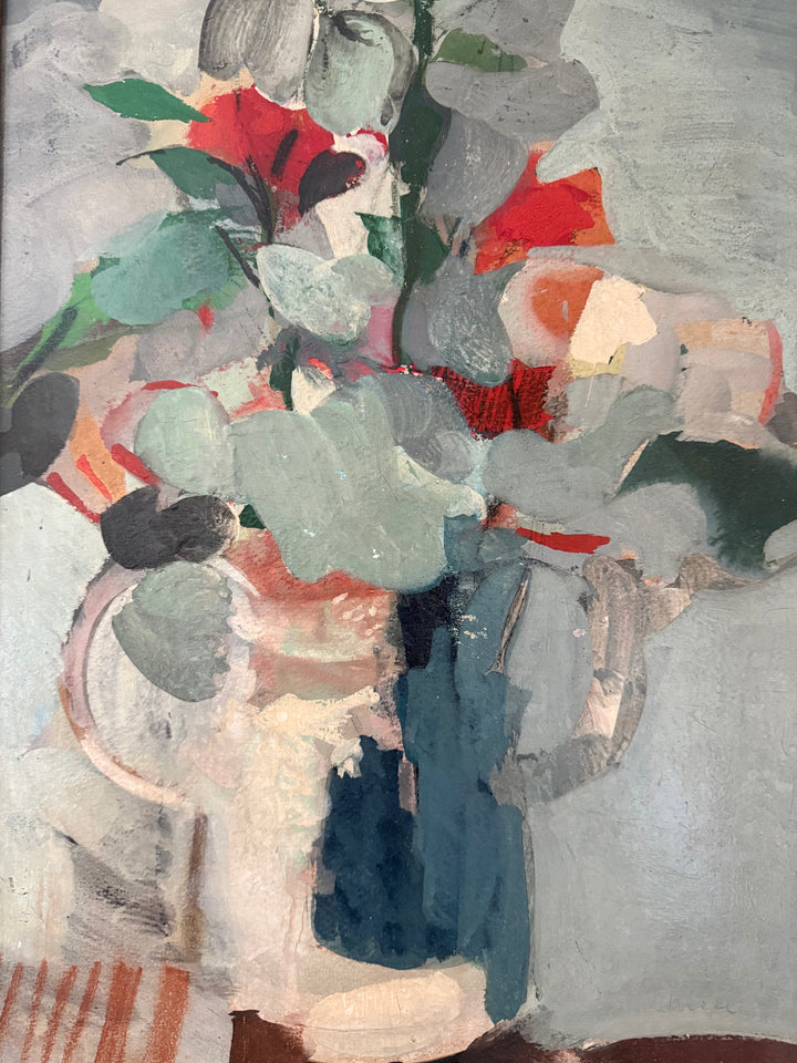 Composition with a Bouquet of Flowers | French Modernist Oil Painting