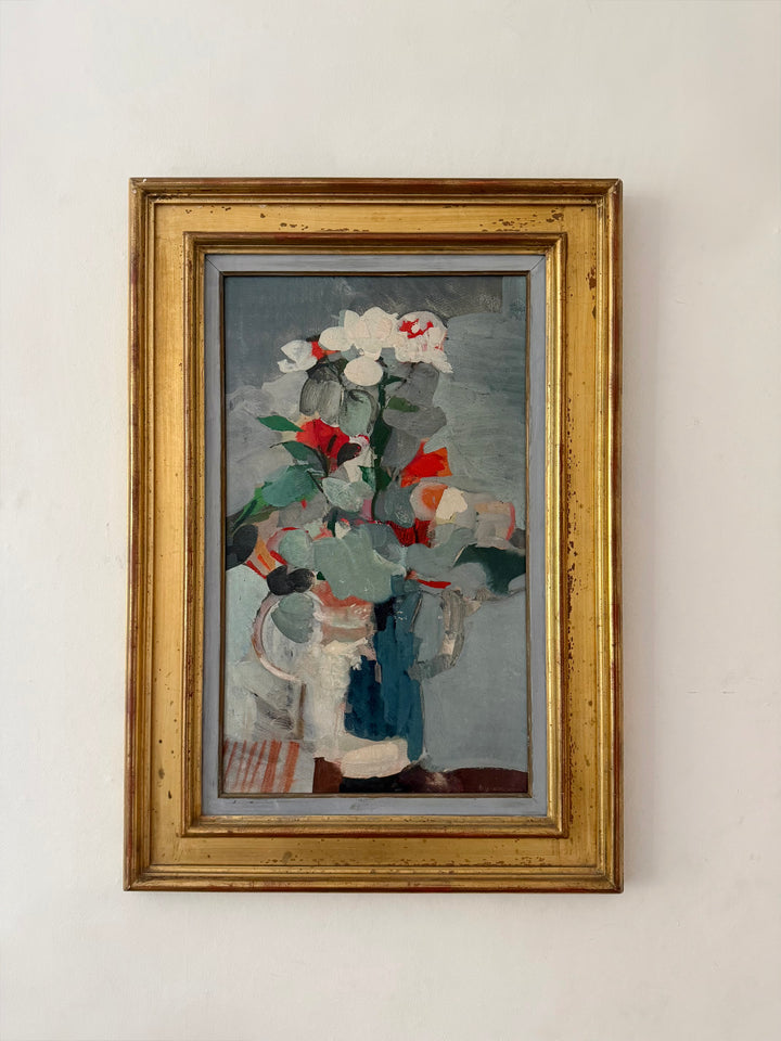 Composition with a Bouquet of Flowers | French Modernist Oil Painting