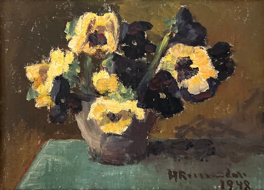 Pansies on Tabletop